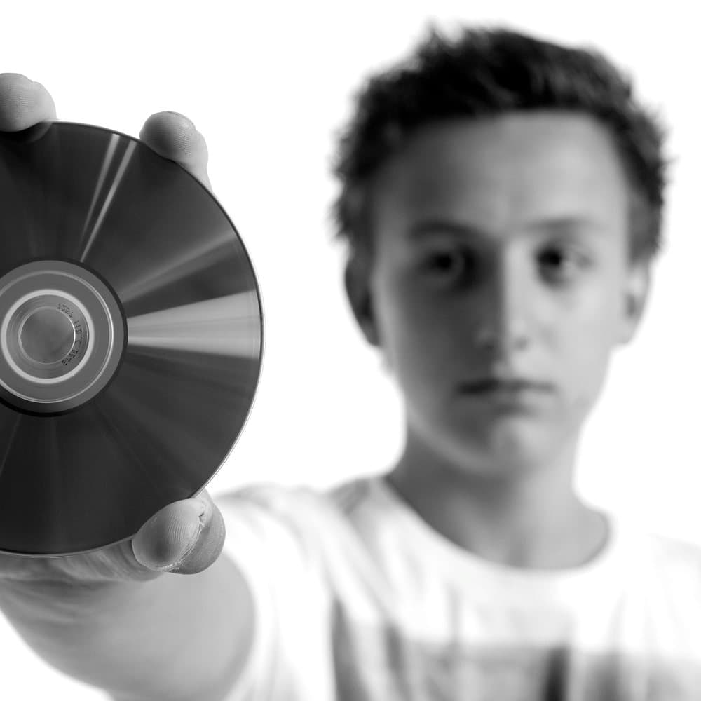 Ivo Adelaar's first press picture, holding a CD